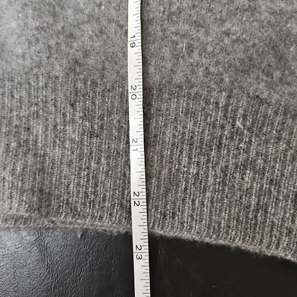 Bernhard Altmann 100% Cashmere Grey Sweater Vest L (Est) Quiet Luxury